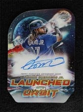 2023 Topps Cosmic Chrome Launched into Orbit Autographs Vladimir Guerrero Jr. #LIOA-Vgu card