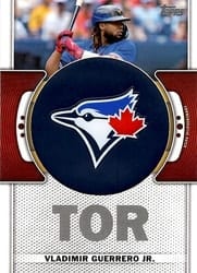 2023 Topps Team Logo Manufactured Patches Vladimir Guerrero Jr. #TLP-VG card