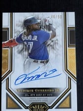 Vladimir Guerrero Jr. 2023 Topps Tier One Advanced Stats Stars Autographs card