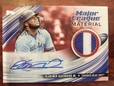 2023 Topps Update Major League Material Autographs Vladimir Guerrero Jr. #MLMA-VG card