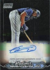 2024 Stadium Club Chrome Autographs Vladimir Guerrero Jr. #SCCA-VG card
