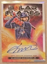 2024 Topps Cosmic Chrome Solar Flares Autographs Vladimir Guerrero Jr. #SFA-VG card
