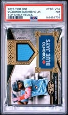 2025 Topps Tier One Top Shelf Relics Vladimir Guerrero Jr. #TSR-VGJ card