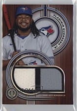 2025 Topps Tribute Single-Player Dual Relics Vladimir Guerrero Jr. #DR-VGJ card