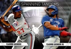 2023 Topps Update Time-Spanning Tandems Vladimir Guerrero Jr. / Vladimir Guerrero #TS-4 card
