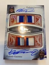 2024 Topps Sterling Sets Dual Autograph Relics Vladimir Guerrero Jr. / Vladimir Guerrero #SDAR-GG