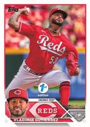 2023 Topps 1st Edition Base Set Vladimir Gutierrez #198 card