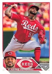 2023 Topps Base Set Vladimir Gutierrez #198 card