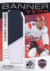 2025-26 SP Game Used 2025 Stadium Series Blue Jackets vs. Red Wings Banner Year Relics Vladimir Tarasenko #BYSS-VT card