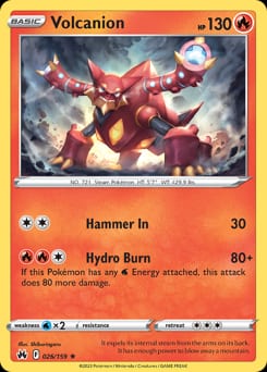 Crown Zenith Volcanion #26 card