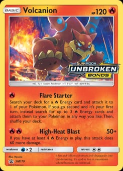 SM Black Star Promos Volcanion #SM179 card
