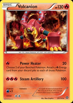 Steam Siege Volcanion #25 card