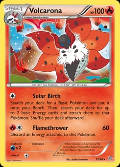 2015 Ancient Origins Volcarona #17 card