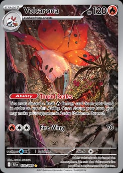 Black Bolt Volcarona #100 card