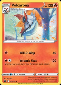 Crown Zenith Volcarona #25 card