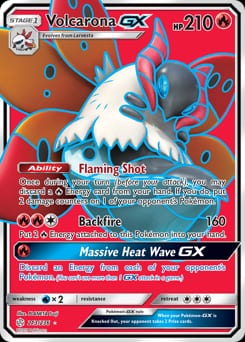 Cosmic Eclipse Volcarona-GX #213 card