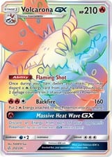 2019 Cosmic Eclipse Volcarona-GX #252 card