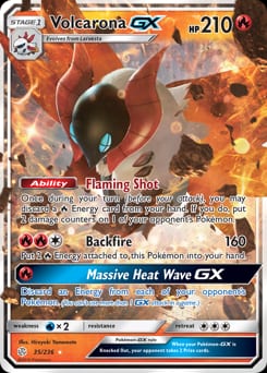 Cosmic Eclipse Volcarona-GX #35 card