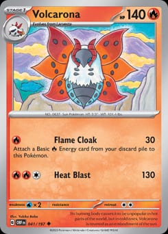 2023 Obsidian Flames Volcarona #41 card