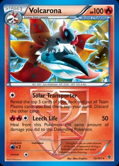 Plasma Blast Volcarona #13 card