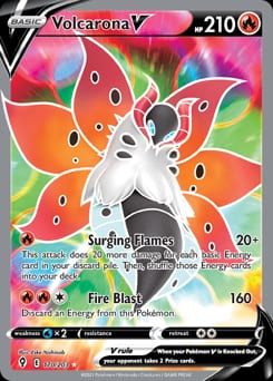 Evolving Skies Volcarona V #170 card