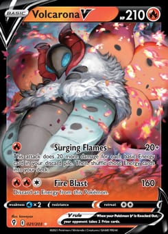 Evolving Skies Volcarona V #21 card