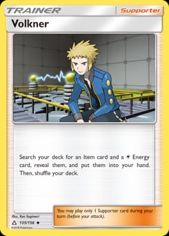 Ultra Prism Volkner #135 card