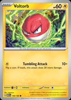 2023 151 Voltorb #100 card