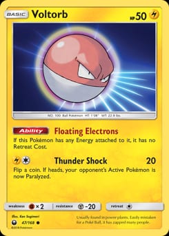 2018 Celestial Storm Voltorb #47 card