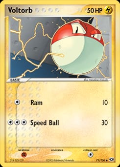 2005 Emerald Voltorb #71 card
