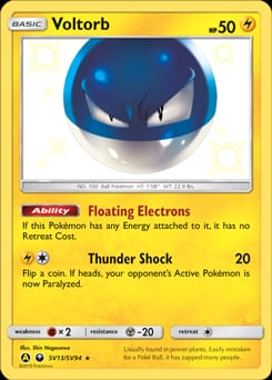 2019 Hidden Fates Shiny Vault Voltorb #SV13 card