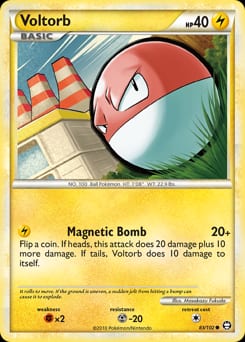 2010 HS—Triumphant Voltorb #83 card