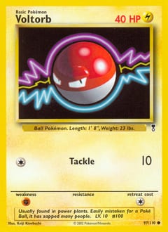2002 Legendary Collection Voltorb #97 card