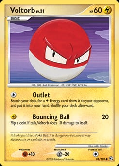 2008 Stormfront Voltorb #81 card