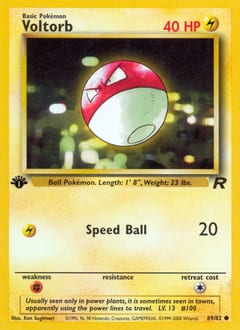2000 Team Rocket Voltorb #69 card