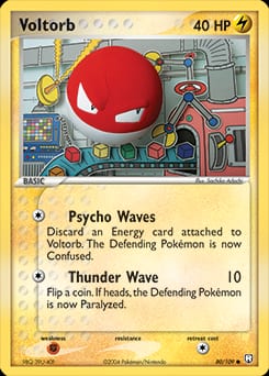 2004 Team Rocket Returns Voltorb #80 card