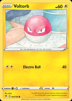 2020 Vivid Voltage Voltorb #45 card