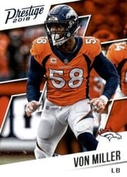 2018 Panini Prestige Base Set Von Miller #18 card