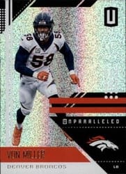 2018 Panini Unparalleled Base Set Von Miller #58 card