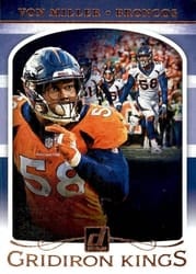2019 Donruss Gridiron Kings Von Miller #GK-15 card