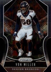 2019 Panini Prizm Base Set Von Miller #206 card