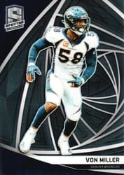 2019 Panini Spectra Base Set Von Miller #91 card