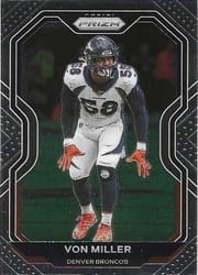 2020 Panini Prizm Base Set Von Miller #117 card