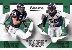 2018 Panini Classics Classic Clashes Von Miller / Brian Urlacher #2 card