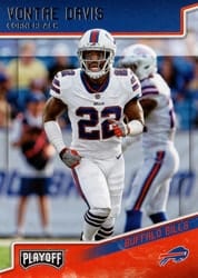 2018 Panini Playoff Base Set Vontae Davis #25 card