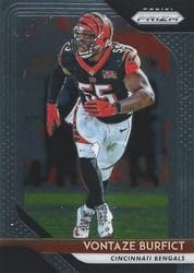 2018 Panini Prizm Base Set Vontaze Burfict #162 card