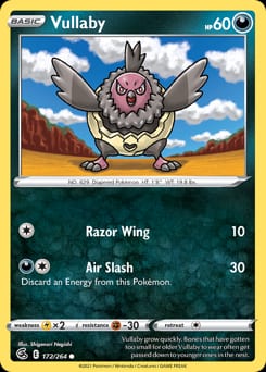 Fusion Strike Vullaby #172 card
