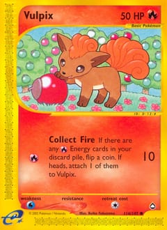 2003 Aquapolis Vulpix #116 card