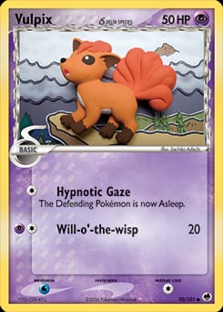 2006 Dragon Frontiers Vulpix δ #70 card