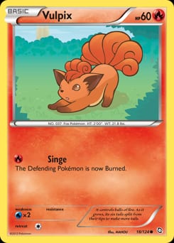 2012 Dragons Exalted Vulpix #18 card